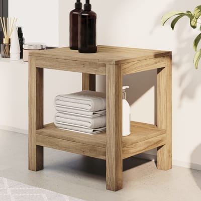 vidaXL Badkamertafel 45x35x45 cm massief teakhout