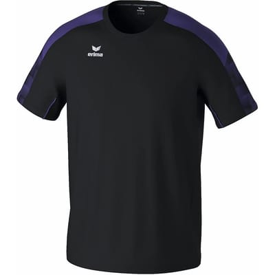 Erima Evo Star T-Shirt Kinderen - Zwart / Violet | Maat: 128