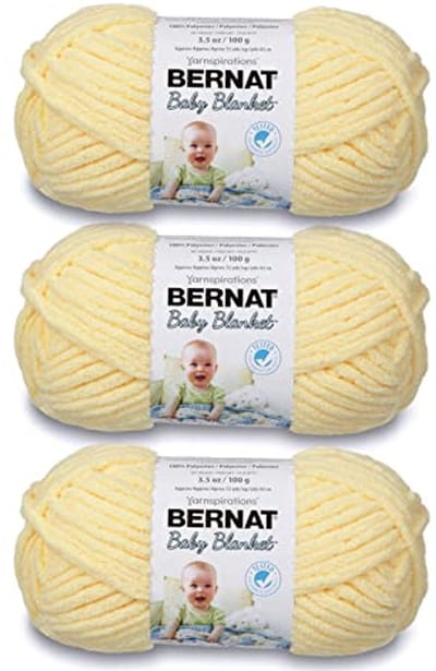 Baby Deken Garen Geel - 3 Pack van 100g - Polyester - Super Volumineus - Ideaal voor Breien en Haken