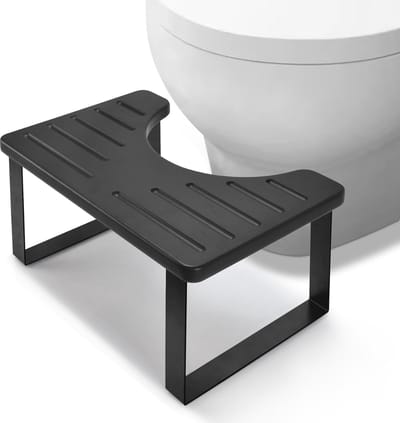 Houten toiletkruk voor volwassenen en kinderen - Opstapkruk van bamboe voor gezonde zithouding