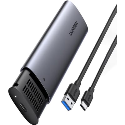 Ugreen - Disk - Bay harde schijf behuizing M.2 B-Key SATA 3.0 5Gbps grijs + USB Type C kabel - (CM400)