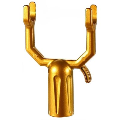 Alliage d'aluminium 3 couleurs Porte-vêtements Durable Accessoires pour la maison Fourchette de suspension pour le linge Fourchette portable pour le séchage des vêtements Support or
