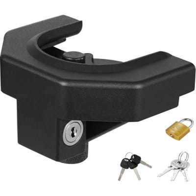 VEVOR aanhangerslotenset, compatibel met 2-5/16 inch koppelingen, robuust, diefstalbestendig kogelslot met 3 sleutels en hangslot, geschikt voor campers, boten en aanhangers.