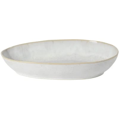 Costa Nova - servies - ovale schaal 36 cm - Eivissa beige - aardewerk - H 7,2 cm