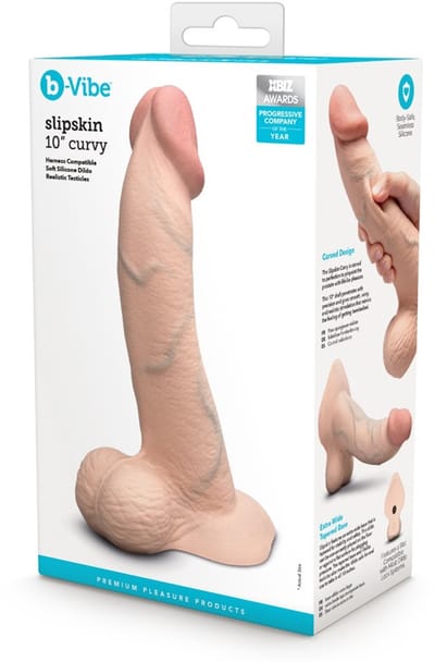 B-Vibe Dildo slipskin curvy 25 cm