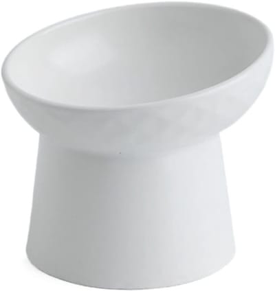 Daity 1 stuk - Keramische kattenbak - verhoogde kattenvoerbak - kattenvoerbak - geschikt voor kattenvoerhoogte 11cm