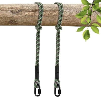 Schommelbevestiging Touw - Hangmat Ophanging - Buiten Ontspannen - Hoge Kwaliteit Polyester - 2159 cm - Zwart