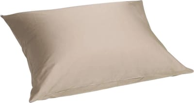 Yumeko kussensloop katoensatijn warm taupe 50x60 - Bio, eco & fairtrade - 1 stuk