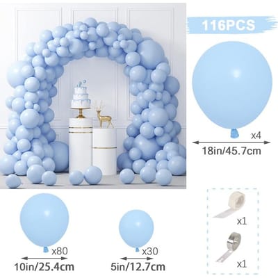 Blauwe Ballonnen Garland Arch Kit Verjaardagsfeest Decoratie Kinderen Jongen Bruiloft Verjaardagsfeest Benodigdheden Babyshower Decoratie Latex Ballon Other
