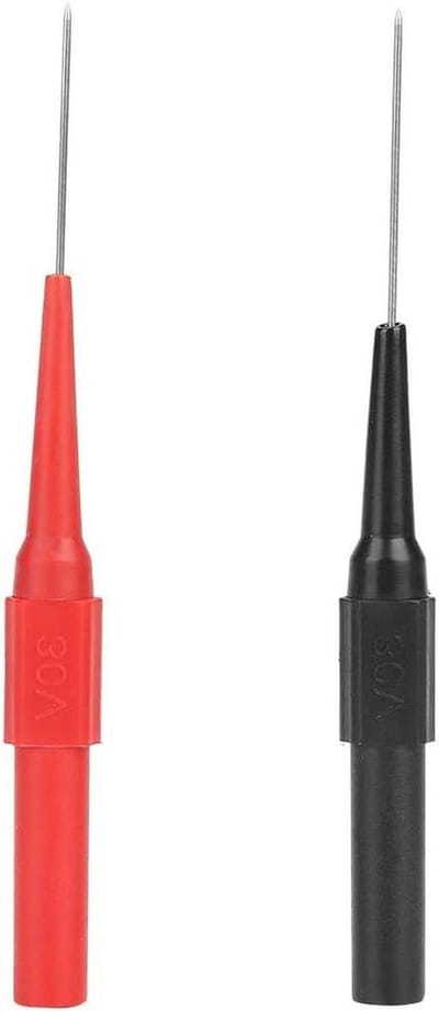 Digitale Multimeter Pen - Testsonde Set - Precisie Metingen - Scherpe Fijne Punten - 2 Stuks - Rood Zwart
