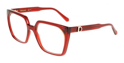 Ferragamo SF3042E Transparent burgundy 55/18/145 WOMAN Brilmonturen