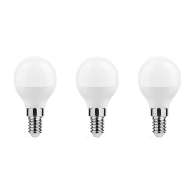 Technik E14 LED Lamp 4.9W - 470lm - 2700K - Warm Wit - LED Globe Mini P45 - Vervangt 40W Halogeen Gloeilamp - 3 stuks