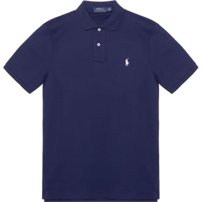 Polo Ralph Lauren Zomer 2022 Effen Kleur Korte Mouw Polo Shirt Heren tops Marineblauw 710601296-003 XL blue