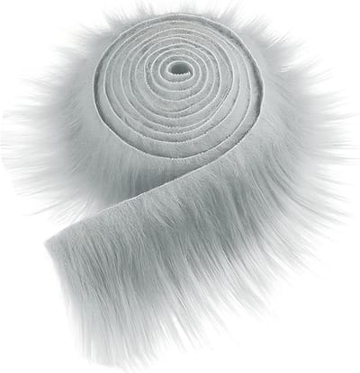 Zachte en Duurzame Faux Fur van 5 x 150 cm voor Kerstboomdecoratie en Cosplay (Grijs)