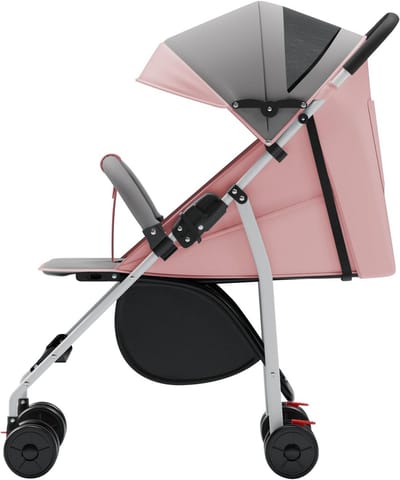 5-in-1 driewieler met duwstang van 18 maanden tot 25 kg, voor- en achteruit, PU-band, ruimere vrijloop, mand, tas, bekerhouder - C-roze