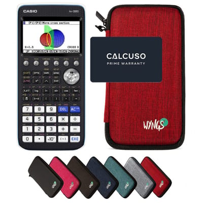 Casio fx-CG50 incl. WYNGS Beschermhoes Rood - Grafische Rekenmachine - Basis Pakket