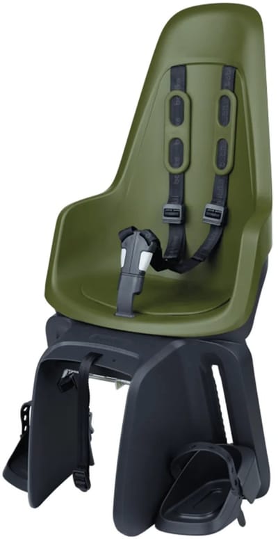 Bobike One Maxi E-BD/bagagedragermontage - Olive Green - fietsstoeltje - kinderzitje - achterzitje - fietszitje - voor achterdrager van een fiets of e-bike