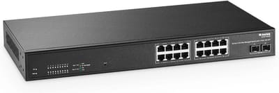 Managed 16-Poorts 2.5G Ethernet Switch met 2x10G SFP - Rackmontage, VLAN, LACP, QoS