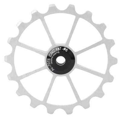 MEIJUN 18T Poulie de Vélo en Alliage d'Aluminium Roue de Guidage VTT Roulement Céramique Poulie Arrière