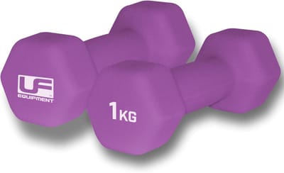 Neopreen overdekte zeskanthalters - Fitness en krachttraining - Paars - 2 x 1 kg - Blauw - Eén maat - K-REY-UFW031