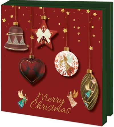 Bekking & Blitz - Kaartenmapje Kerst - Set wenskaarten Kerst - Museumkaarten - Kunstkaarten - 10 stuks - Inclusief enveloppen - Uniek design - Merry Christmas