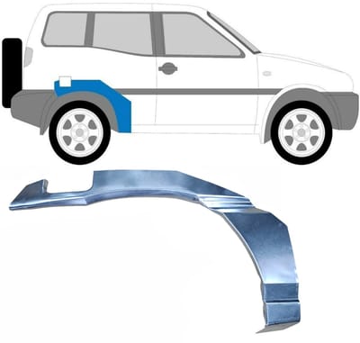 Reparatiepaneel achterspatbord voor Nissan Terrano II 1993-2005 / Rechts