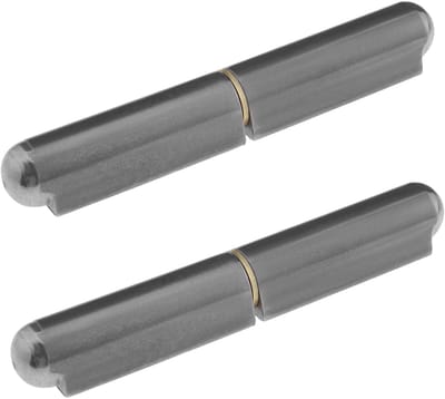 Dailygoods- Weld-on Scharnieren Heavy Duty - Stalen Scharnier - 120x20mm - 2 Tellingen - Donkergrijs - Roestwerend
