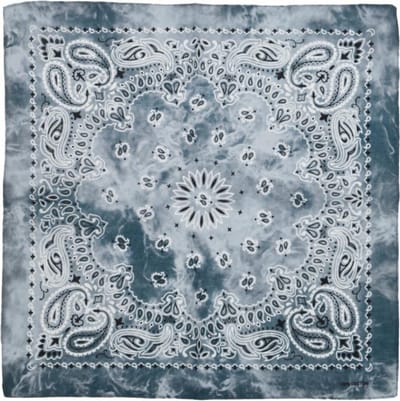 Fako Fashion - Paisley Bandana - Tie Dye - Acid Wash - Grijs