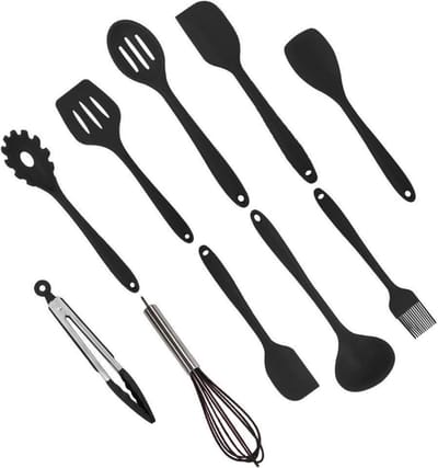 KimDo - Keukengerei 10 delig - Silicone - Keuken - Set - Kookgerei - Bakgerei - Koken - Hittebestendig - BPA Vrij - Cadeau - Kerst
