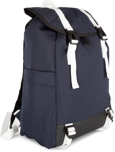 Casual Rugzak - Casual Rugzak - Laptopvak - Voorvak - Dagelijks Gebruik - Navy / wit