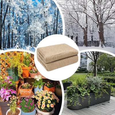 Jute Zakken - Natuurlijke Tassen - Planten Beschermen - Herbruikbaar Robuust Weefsel - 100x500 cm - Bruin