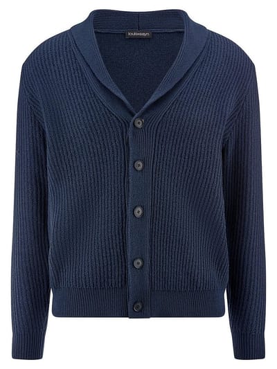 Vest sjaalkraag Van Louis Sayn blauw