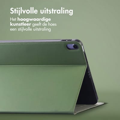 Accezz Tablet Hoes - Geschikt voor Apple iPad 11 2025 A16 / iPad 10e generatie (2022) 10.9 inch - Classic Tablet Case - Groen