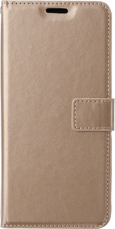 Hoesje geschikt voor Samsung Galaxy A24 | Book Case | Boekhoes met Pasjeshouder | Portemonneehoesje met Kaartenhouder - Goud