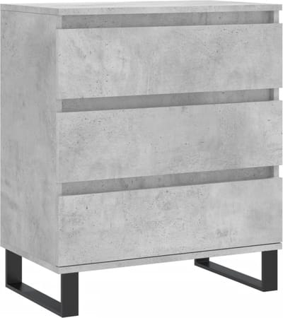 vidaXL - Dressoir - 60x35x70 - cm - bewerkt - hout - betongrijs