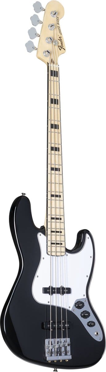 Fender AS Geddy Lee J-bas MN BLK zwart - Elektrische basgitaar