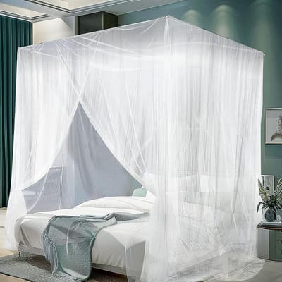 DnA® Klamboe - Klamboe 2 Persoons - Klamboe 1 Persoons - Klamboe Baby - Klamboes - Wit - 200cm x 220cm x 210cm