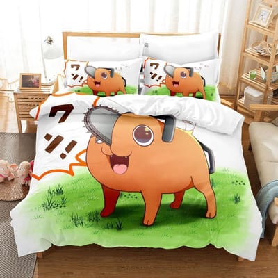 Chainsaw Man Pochita Beddengoed Collectie Enkel Twin Volledig Queen King Size Bed Collectie Volwassen Kind Slaapkamer Dekbedovertrek Collecties Anime Met Beddengoed US Twin 173x218cm