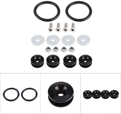 Dailygoods- Sluitring Aluminiumlegering - Bevestigingen - O-ringen - Schroeven - Moeren - Eenvoudige installatie - Set van 4 stuks - Bevestigingsring