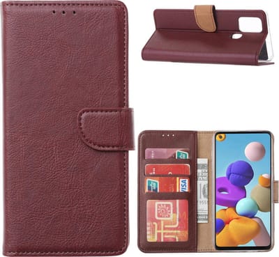 LuxeBass Hoesje geschikt voor Huawei Mate 30 - Bookcase Bordeaux Rood - portemonnee hoesje - telefoonhoes - gsm hoes - telefoonhoesjes