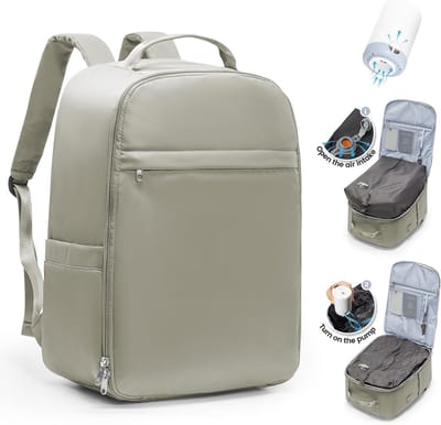 Vakuum Rugzak Reiskoffer Handbagage - Compact Reizen met Compressie Pomp