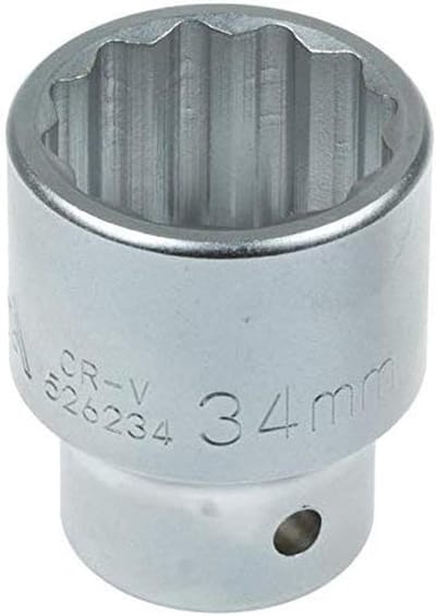 Meertand steeksleutel 3/4 inch, 12-kant 34 mm, CrV verzinkt