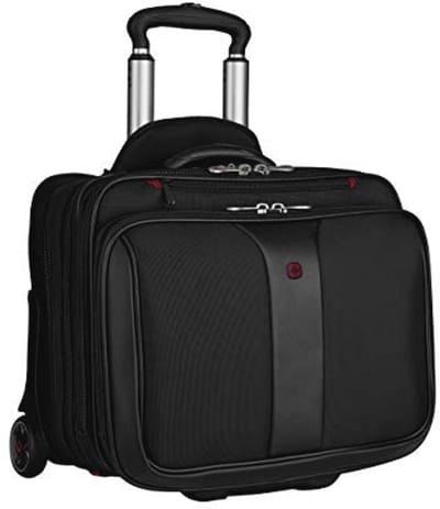 17 Inch 2-Piece Business Wheeled Laptop Briefcase with Padded Compartment for 15.4 Inch Laptop