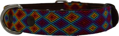 Bohemi Ibiza honden halsband, maat Medium, 34 - 43cm, Leer