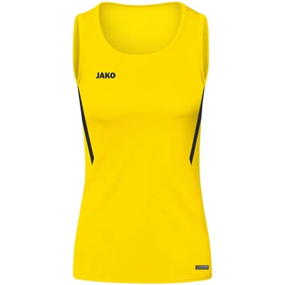 Jako Challenge Tanktop Dames - Citroen / Zwart | Maat: 34