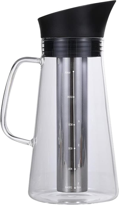 Koude Extractie Waterkoker - Cold Brew Maker - IJskoffie Maken - Fijne Filtratie - 1.5 Liter - Transparant