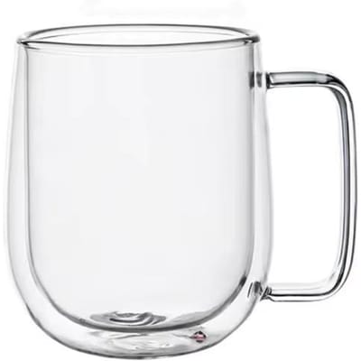1/2 stuks Dubbelwandige Glazen Mok Hoge Borosilicaat Hittebestendige Koffiekop met Handvat Melk Thee Eenvoudige Kop Koude Drank Heldere Kopjes 150-350ml