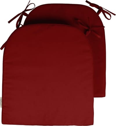 Stoelkussens Set - Zitkussens Terras - Buitenmeubilair - Water & Vervaagd Resistente - 18x16 Inch - Rood