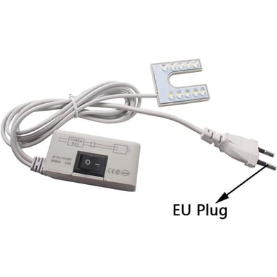 EU-stekker Naaimachinelamp 10 LED's U-vormige industriële verlichtingslamp Magnetische werklampen voor boormachines Werkbanken