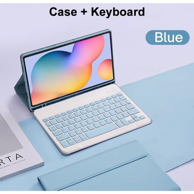 Étui avec clavier pour Galaxy Tab S6 Lite 10,4 pouces, Housse de clavier détachable pour Samsung Tab S6 Lite SM-P610 P613 P615 P619 Portuguese Layout